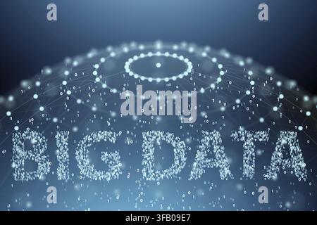 The concept illustration for big data and data mining - 3D rendering Stock Photo