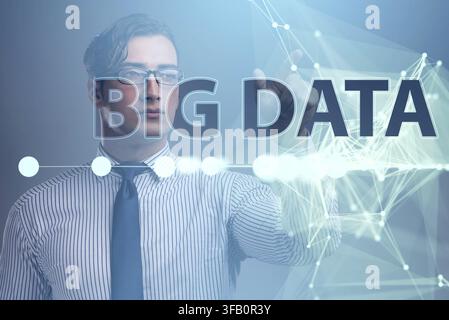 The fintech financial big data concept with analyst Stock Photo