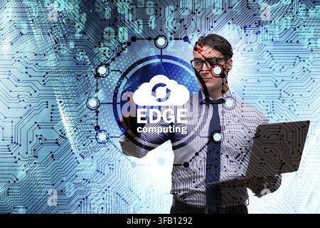The fog and edge cloud computing concept Stock Photo