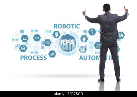 RPA concept - robotic process automation Stock Photo