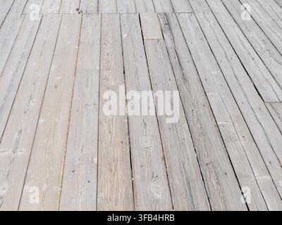 outdoor background - pier flooring from old wooden planks Stock Photo