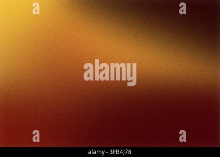 Grainy gradient texture blending warm orange, brown and red tones for an abstract background Stock Photo