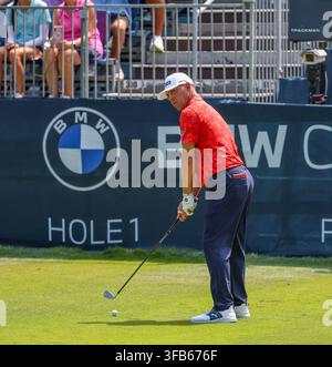 AUG 22, 2026: Gary Woodland of the United States second shot from the ...