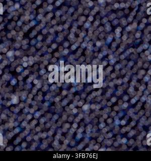 Dark navy blue and grey bokeh circles densely packed across the frame, a defocused light pattern forming a seamless tileable abstract background Stock Photo