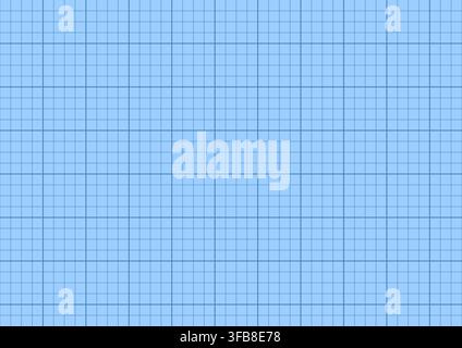 Blue grid paper print. Stock Vector