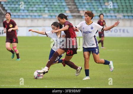 Yangon, Myanmar. 23rd Aug, 2026. Players of Ayeyawady FC Women ...