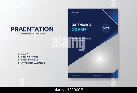 Corporate Presentation Cover Template Stock Vector