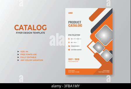 Business Catalog Flyer Template Stock Vector