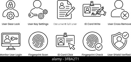 Set of ten black outline time icons for various time-related concepts and applications Stock Vector