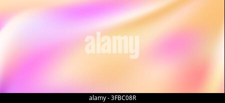 Abstract blurred peach and pink gradient background with soft orange grain texture. Stock Vector