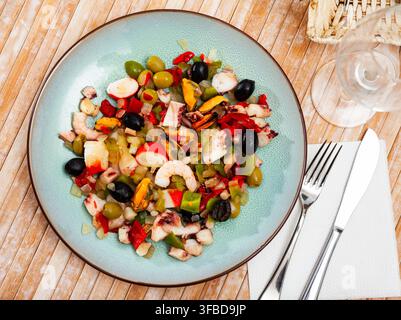 Salpicon seafood salad with shrimps Stock Photo