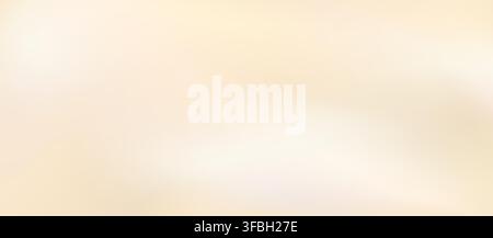 Pastel champagne gradient light beige cream background. Warm pearl, neutral ombre and skin texture bg. Abstract pastel backdrop with smooth soft gradients for beauty product advertisement Stock Vector