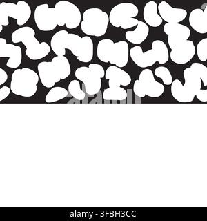 Black and White Striped Abstract Leopard seamless pattern design for fashion and home textiles, graphics and backgrounds Stock Vector