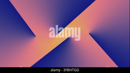 Abstract blue orange background with gradient and smooth transitions, smooth lines Stock Photo
