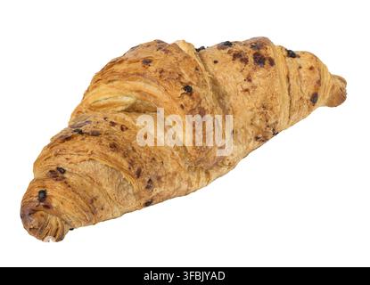 Baked croissant on a white isolated background Stock Photo