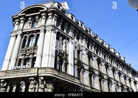 Wework Plaform in Milano - Italy Stock Photo
