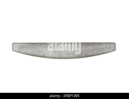 Used nail file isolated on white background, close up Stock Photo