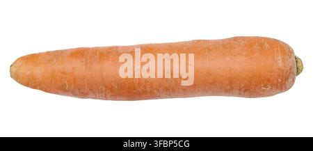 Whole raw carrot on white isolated background Stock Photo