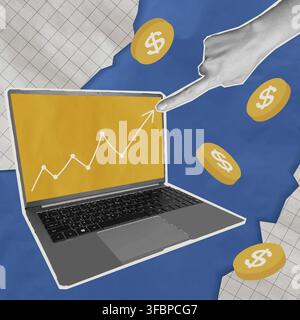 Paper collage Stock Vector
