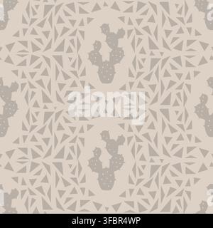 Seamless pattern inspired by natural ground textures with organic irregular details. Stock Vector