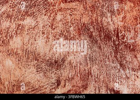 Rusty red weathered wall texture with vertical streaks Stock Photo