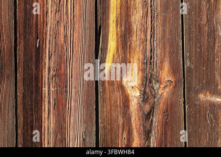 Weathered vertical wood plank wall texture Stock Photo