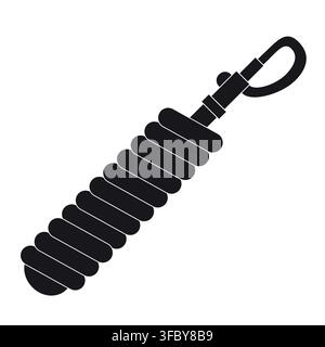 Vector flat colored horse lead rope Stock Vector