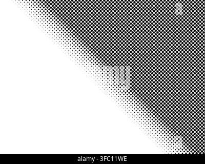 Black Halftone Dot Background with Soft Center Fade and Monochrome Gradient Texture Stock Vector