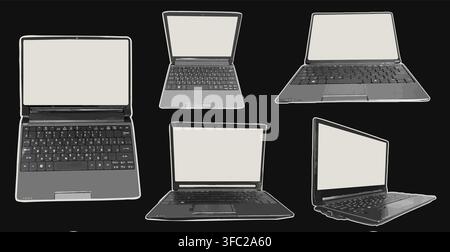 SETNotebook Stock Vector