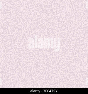 Flowing contours seamless pink abstract pattern Stock Vector