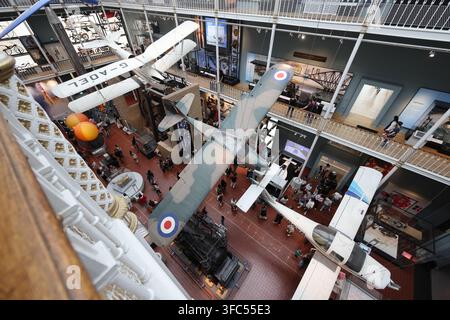Interiors of the National Museum of Scotland, on Chambers Street in Edinburgh, UK. Stock Photo