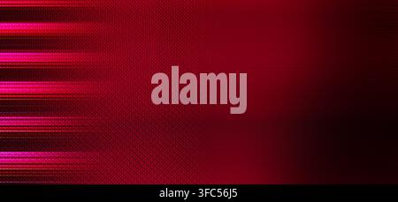 Abstract red background showing a textured surface with horizontal glowing light trails Stock Photo
