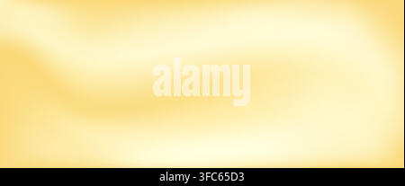 Soft lemon pastel and yellow vanilla cream gradient blurry texture bg. Abstract caramel or butter sunny creamy background. Gold mousse or silk wave pattern, studio wallpaper surface, smooth pattern Stock Vector