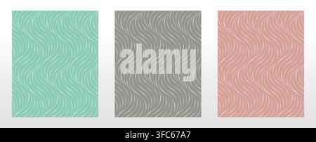 Set of abstract geometric patterns. Seamless vector backgrounds. Colored ornaments Graphic modern patterns Simple lattice graphic design Stock Vector