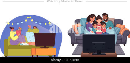 Modern connected lifestyle set showing guy using smartphone for global networking and woman on park bench with dog flat vector illustration Stock Vector