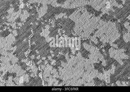 Description: Abstract gray textured fabric background with complex woven patterns, soft shadows, and metallic sheen Stock Photo