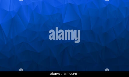 Blue triangle background. Winter Christmas bg. Blue low poly Stock Vector