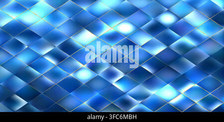Blue triangle background. Winter Christmas bg. Blue low poly Stock Vector