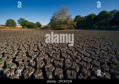 Drought conditions in English countryside Stock Photo