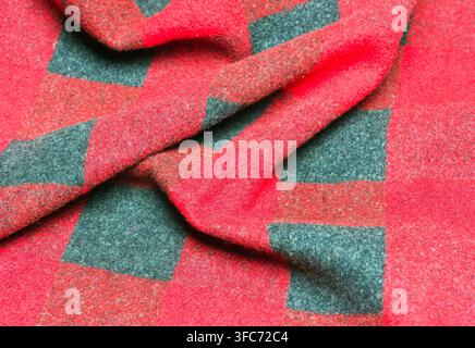crumpled plaid pattern shirt Stock Photo