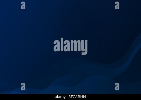 Blue Wavy Business Background. Abstract gradient dynamic flowing waves. Futuristic vector concept backdrop. Stock Vector