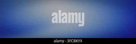 Blue gray gradient background in wide format with grainy texture for abstract tech wallpaper and banner template Stock Photo