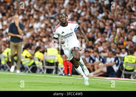 Ibrahima Konate Of Real Madrid CF Seen In Action During The LaLiga EA ibrahima-konate-of-real-madrid-cf-seen-in-action-during-the-laliga-ea