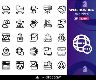 Dark silhouettes show tech and internet symbols Stock Vector