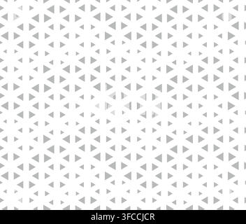 Abstract geometric pattern. Seamless vector background. White and grey halftone. Graphic modern pattern. Simple lattice graphic design. Stock Vector