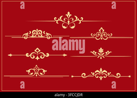Vintage set. Floral elements for design monograms, invitations, frames, menus and labels. Graphic design of the website, cafes, boutiques, hotels, wedding invitations. Stock Vector