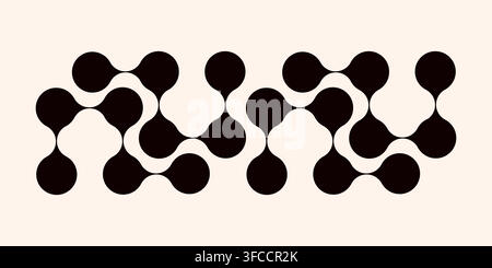 Organic metaball shapes, connected like drops. Stock Vector