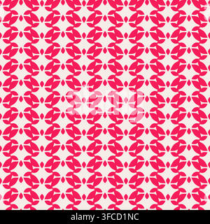 Bold Red Abstract Leaf Texture Stock Vector