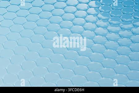 Gradient-colored hexagonal texture background, 3d rendering. 3d illustration. Stock Photo
