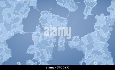 Background map, streets. Widescreen proportion, digital design street map. Skyline urban panorama. Cartography illustration. Abstract transportation Stock Vector